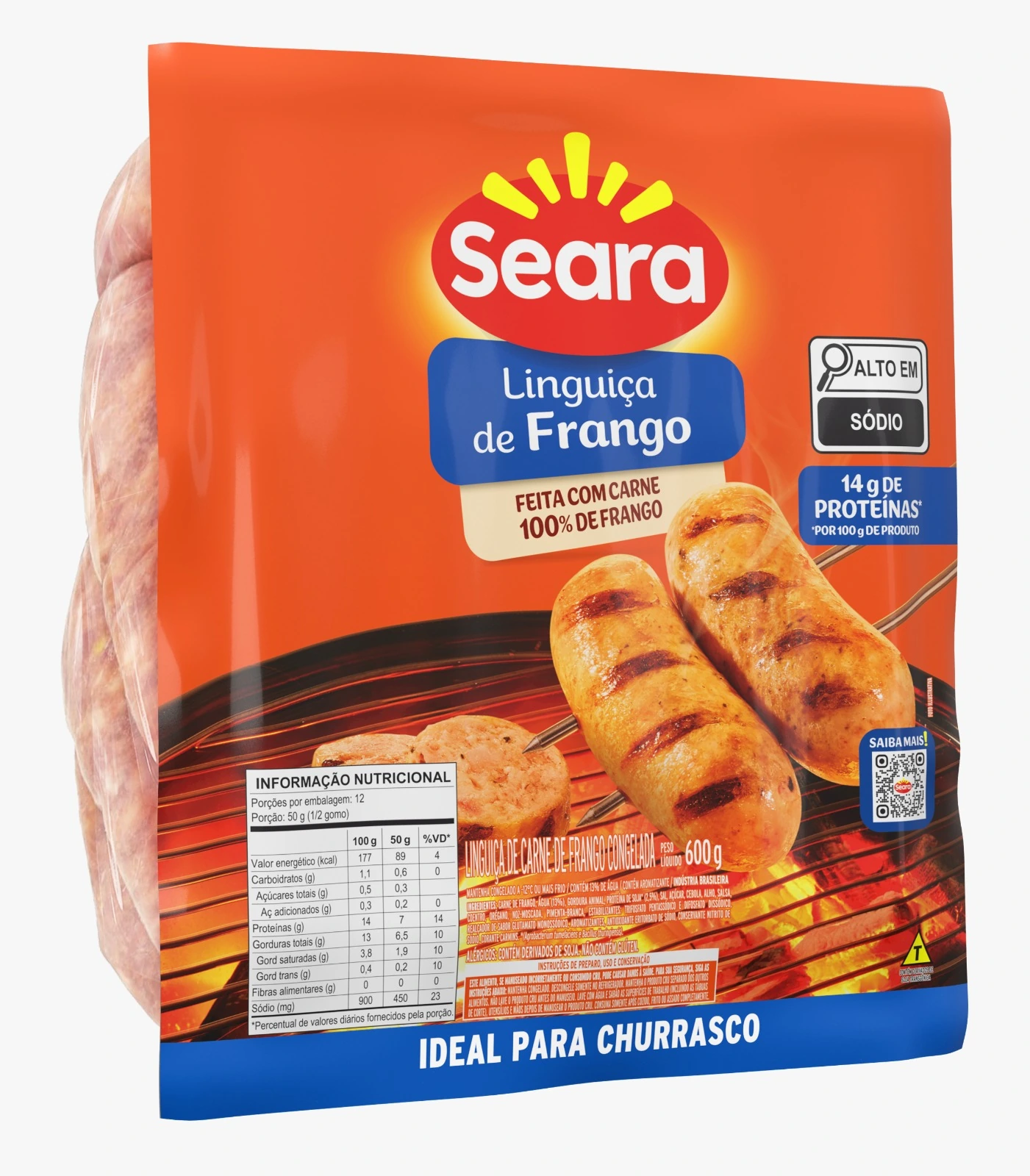 Linguica Seara Frango 600g