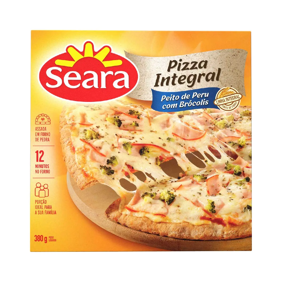 Pizza de Peito de Peru com Brócolis Seara Integral 380 g