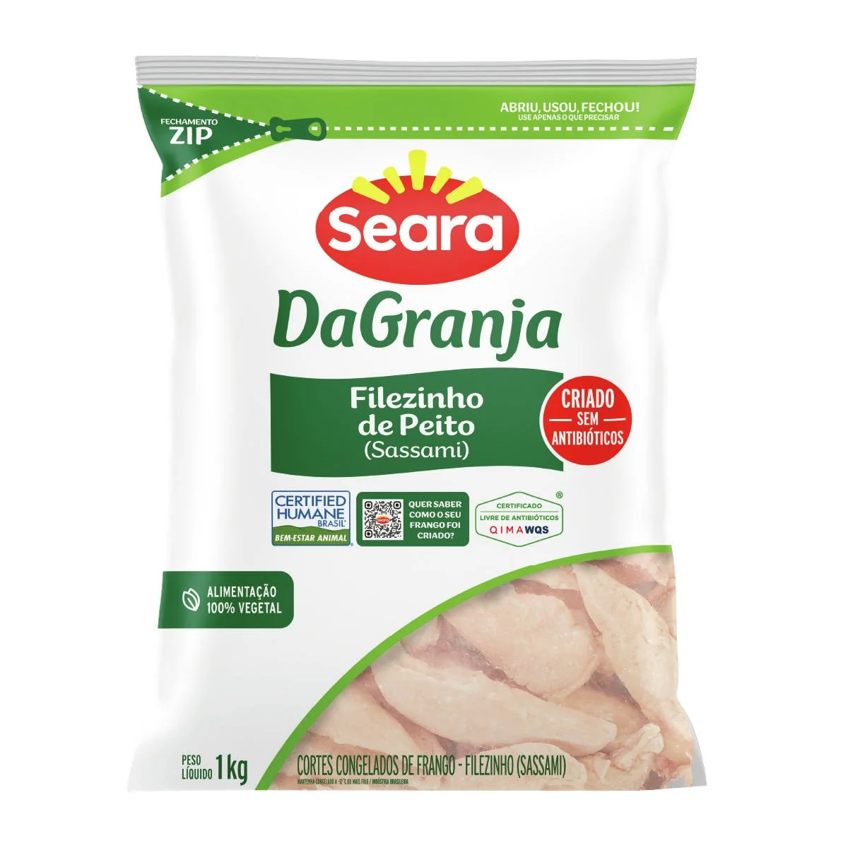 Filezinho de Peito Sassami DaGranja IQF 1Kg