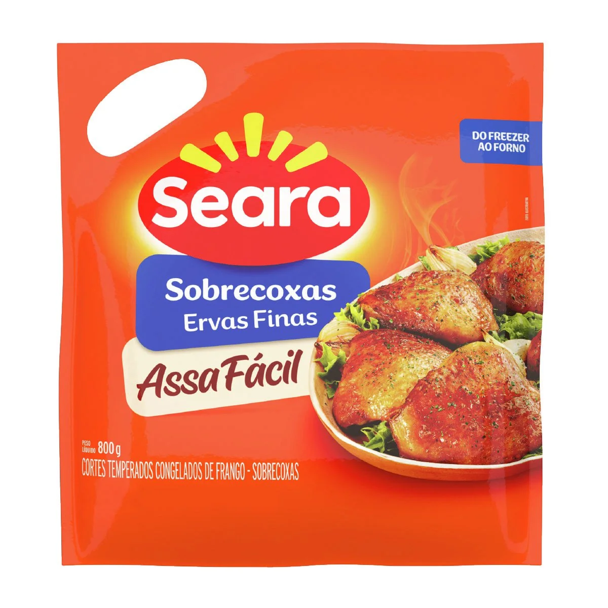 Sobrecoxa temperada Seara Assa Fácil 800g