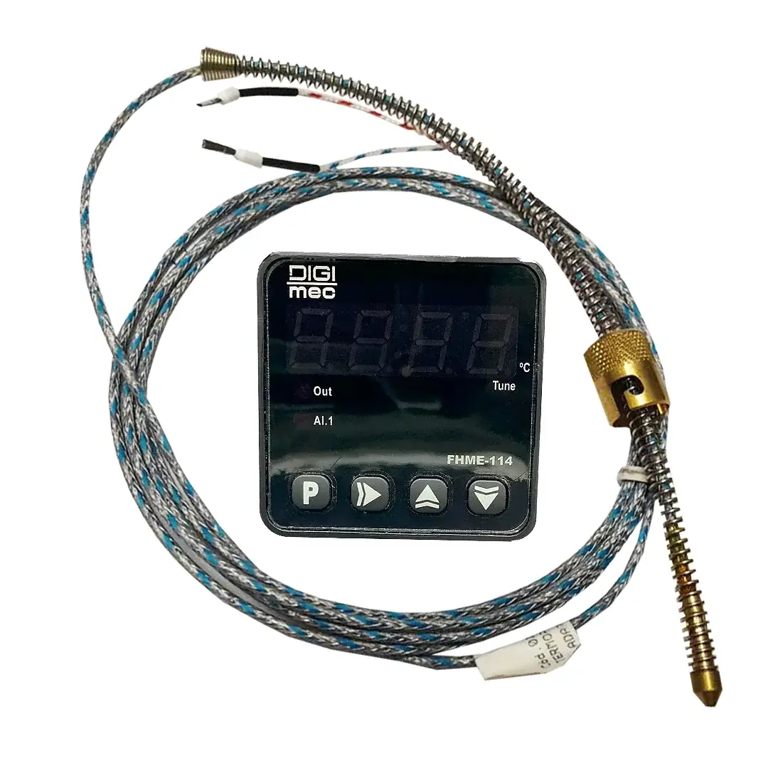Controlador Temperatura Fhmm 114 24/240 V Rele Display Duplo Digimec