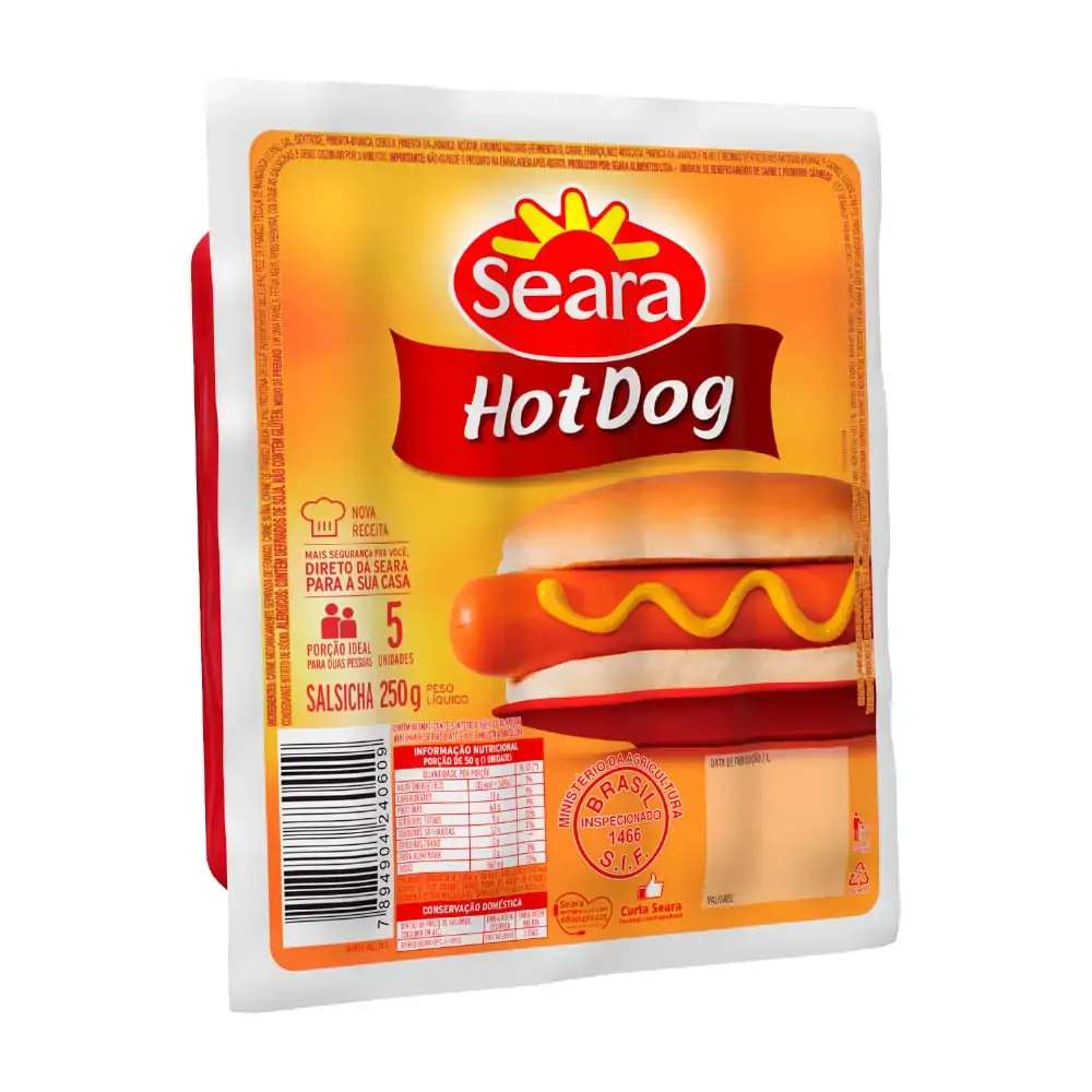 Salsicha Hot Dog Seara 250gr