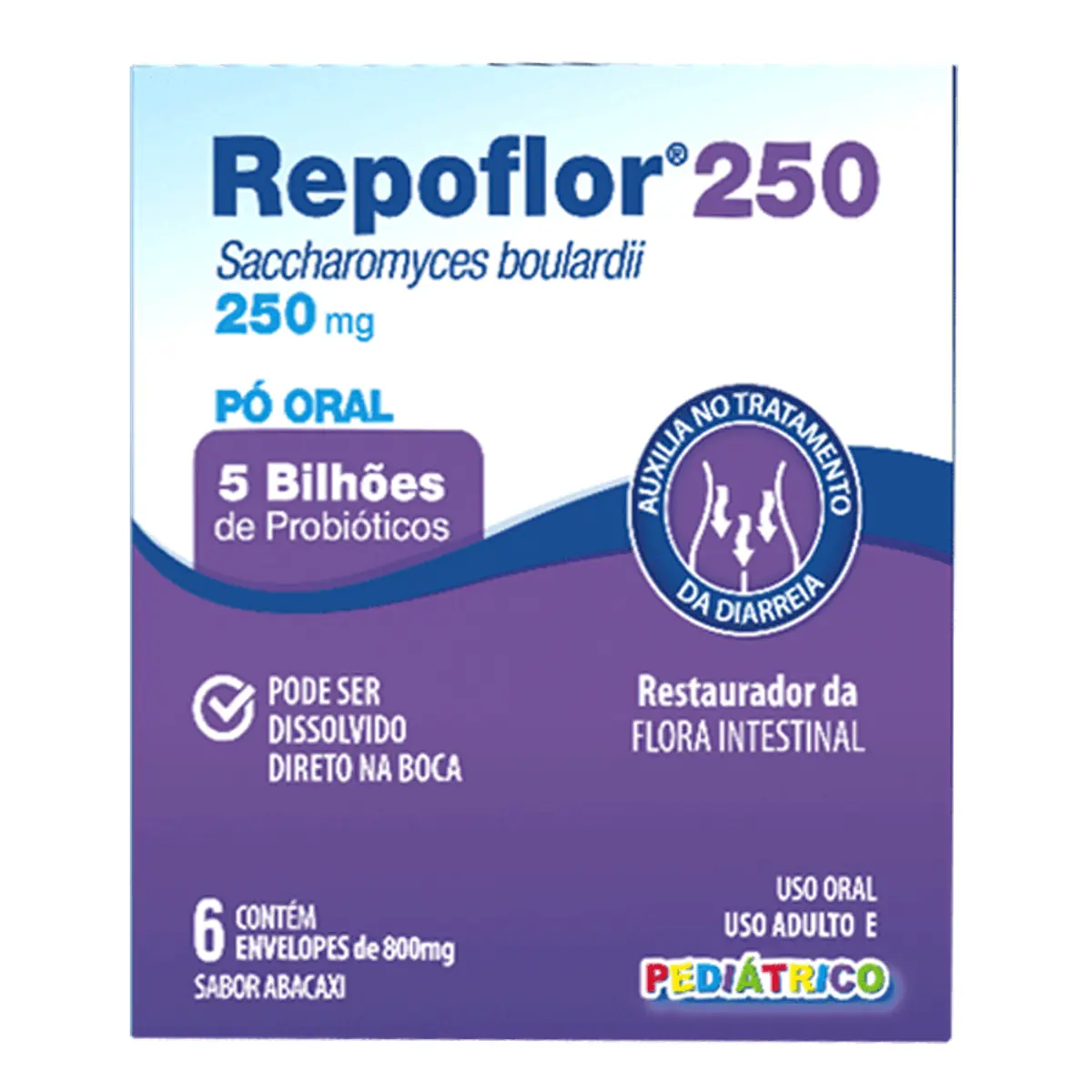 Repoflor 250/250mg Cx 6 Saches