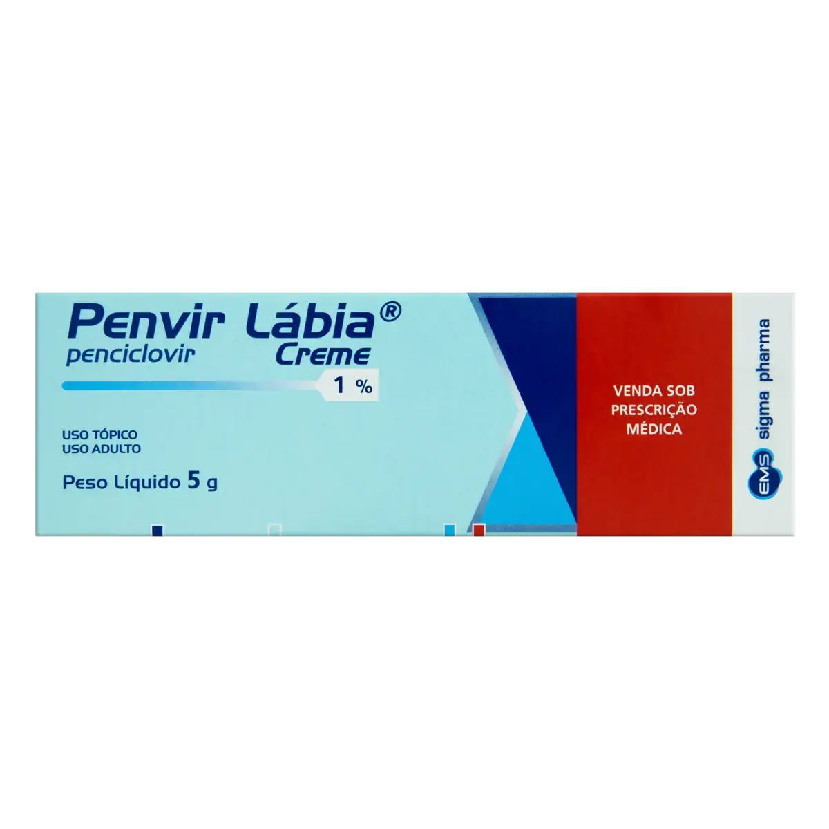 Penvir Lábia Creme 1 Ems Caixa 5g
