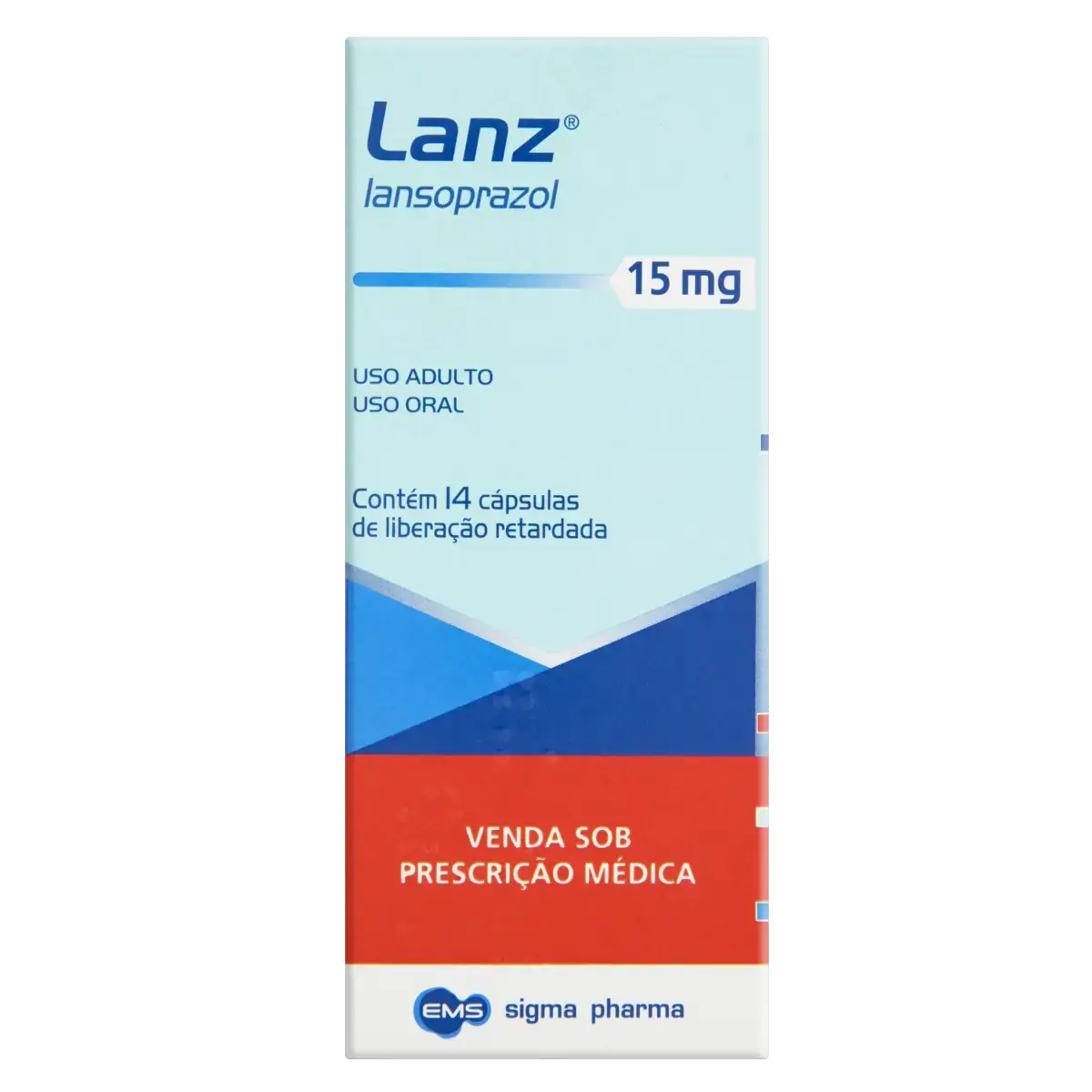 Lanz 15mg Ems Caixa 14 Cápsulas