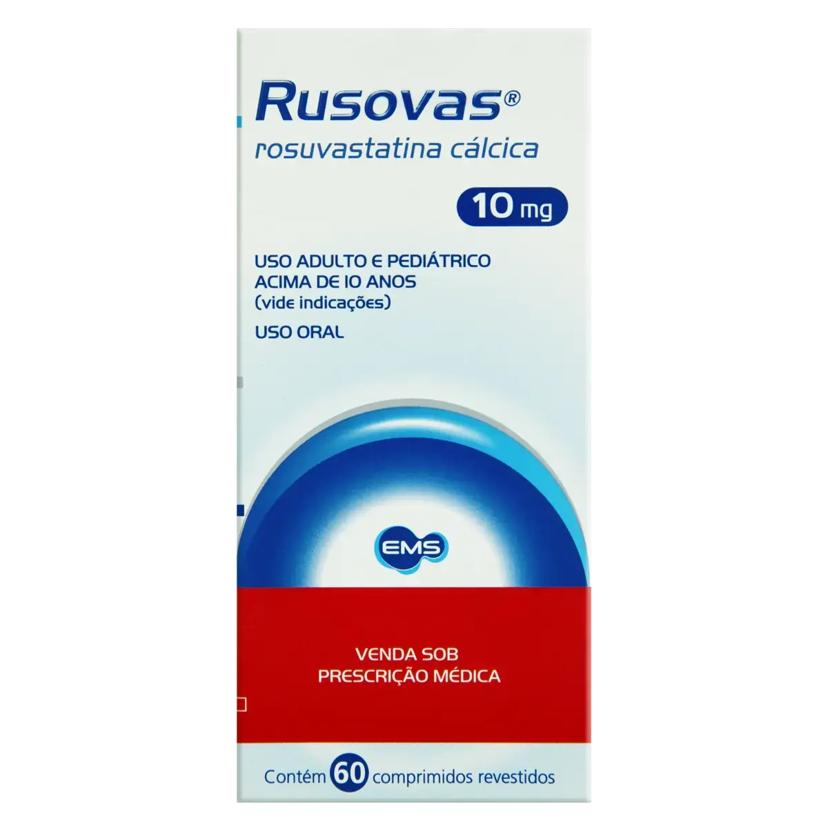 Rusovas 10mg Ems Caixa 60 Comprimidos Revestidos