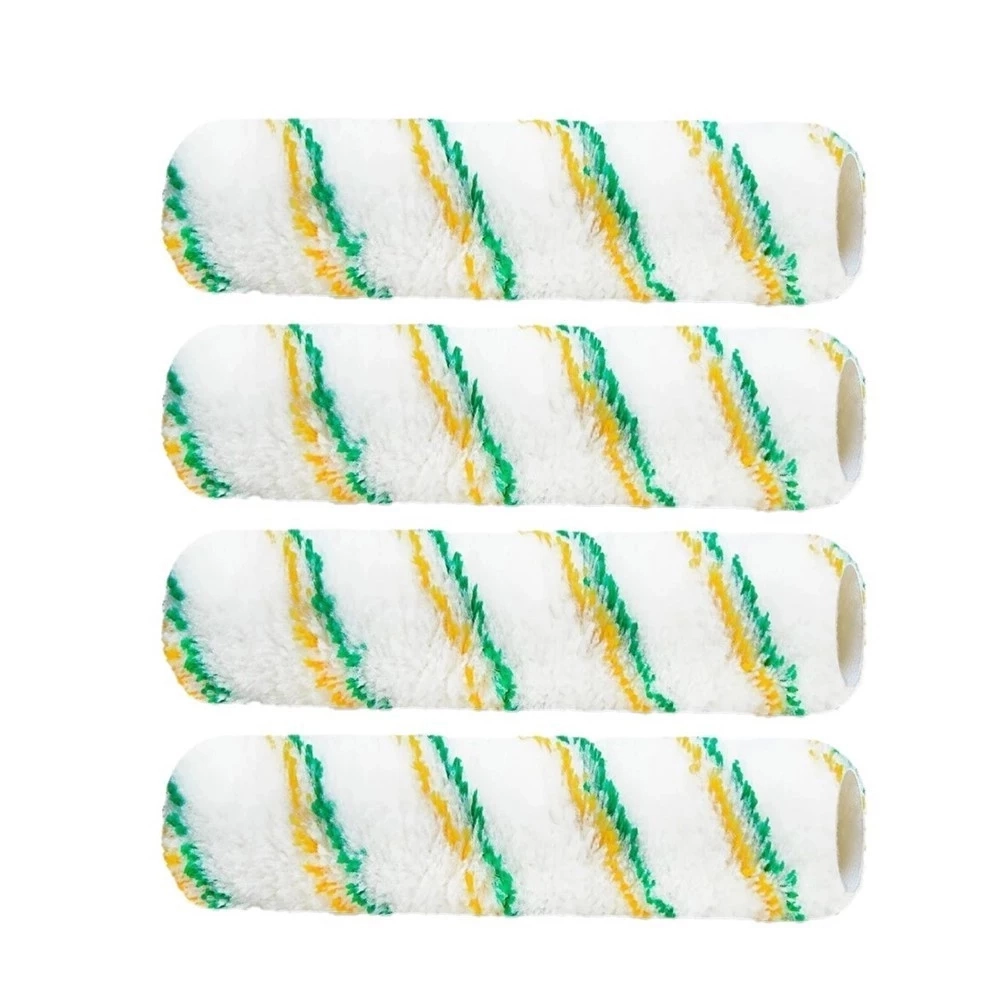 Kit 4 Rolo Pintura Anti Respingo Lã Poliamida 23cm Tigre