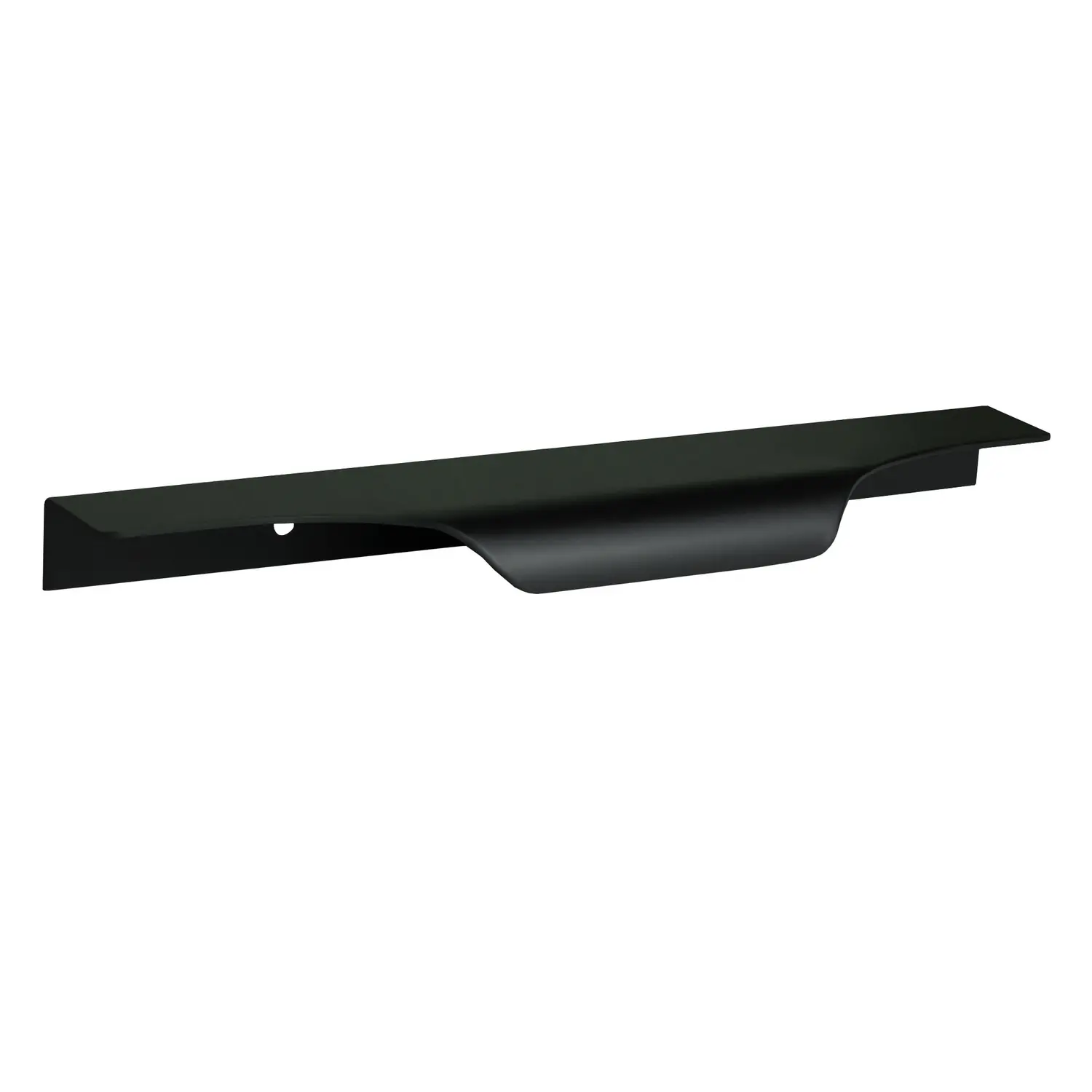 Kit 10 Puxadores De Móveis Wave Cava Ouro 180mm Aluminium Preto