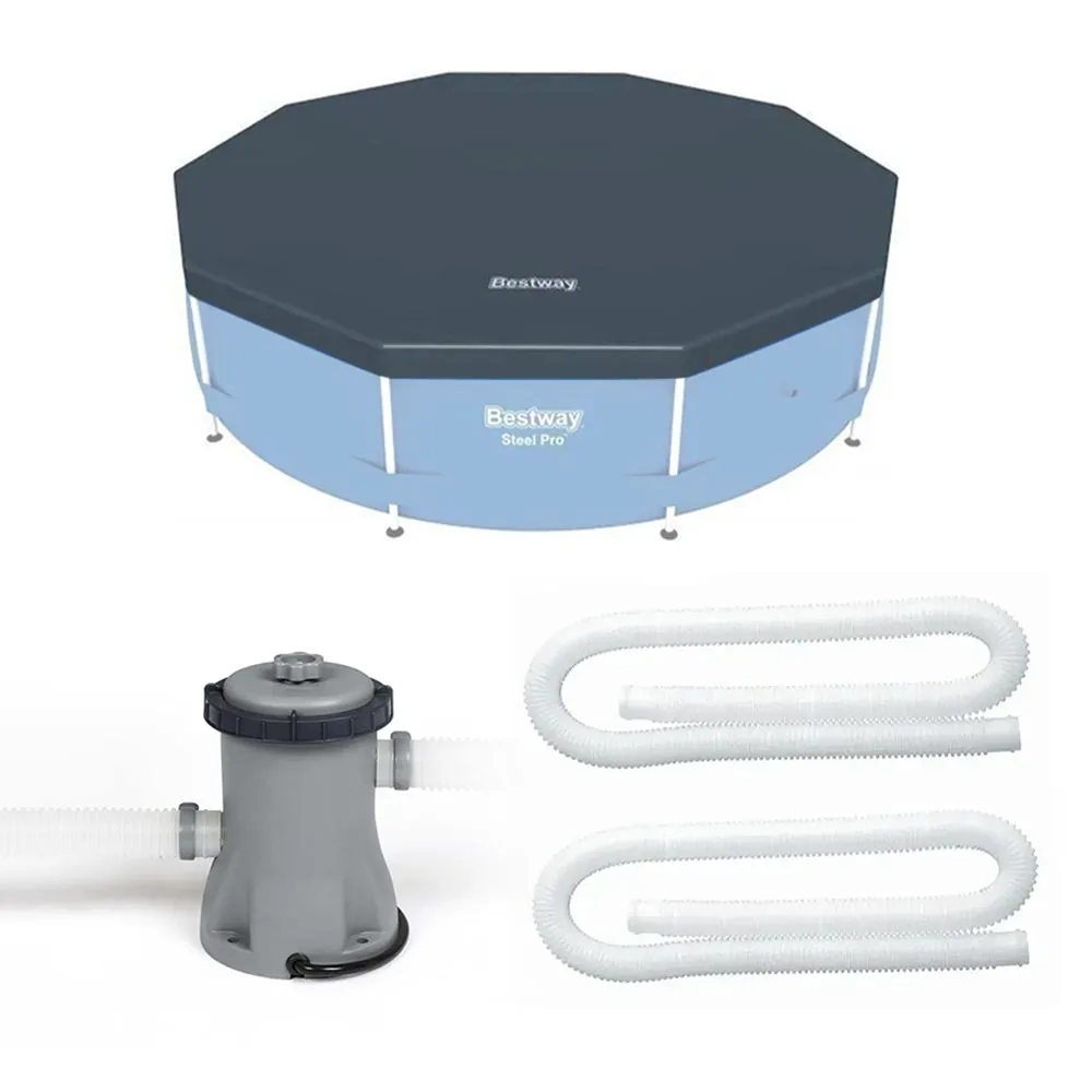 Kit Filtro 1.250 Litros/hora 110v + Capa 305 Estrutural Bestway