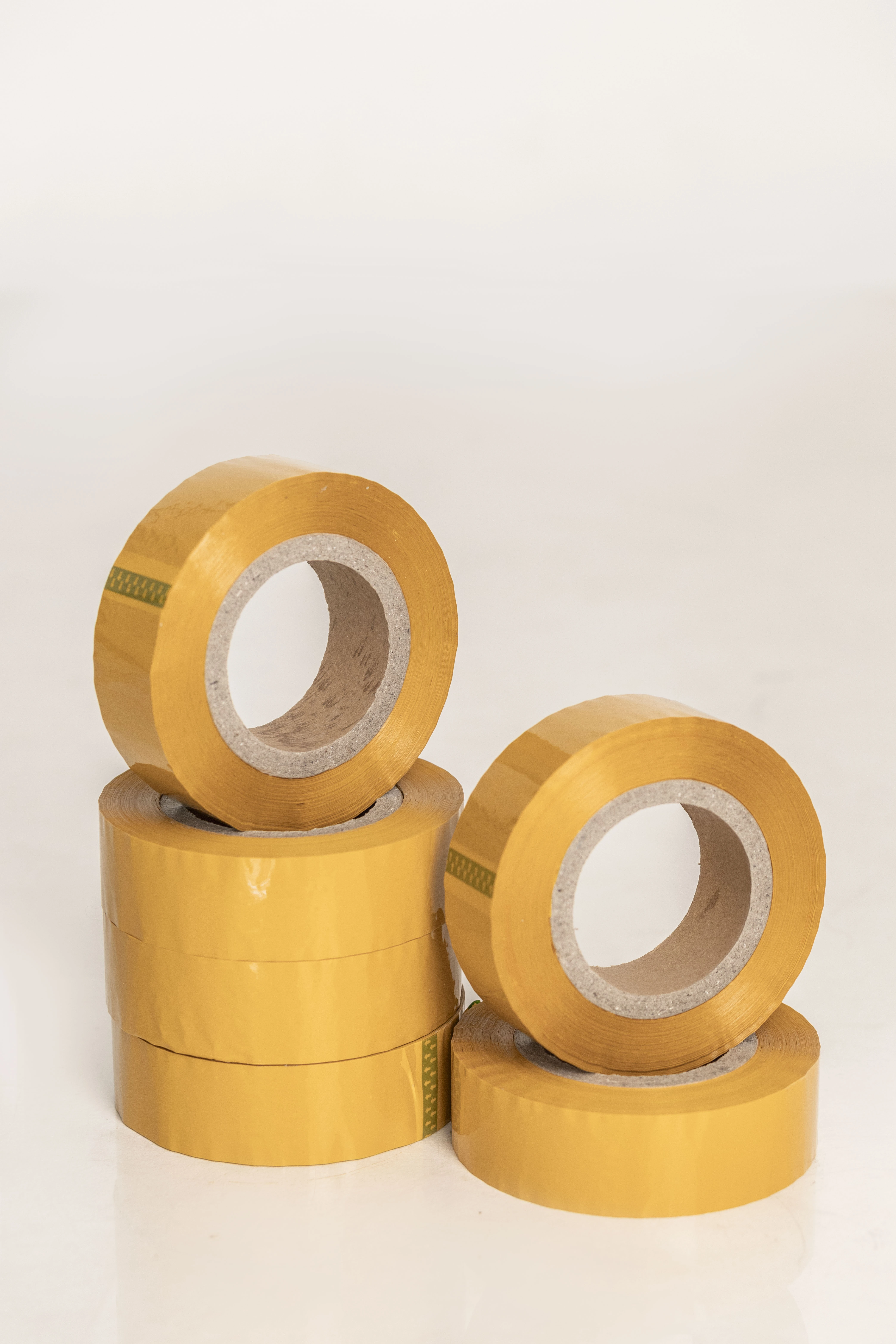 Fita Adesiva Marrom 44mm X 200 Metros - Kit C/7 Rolos