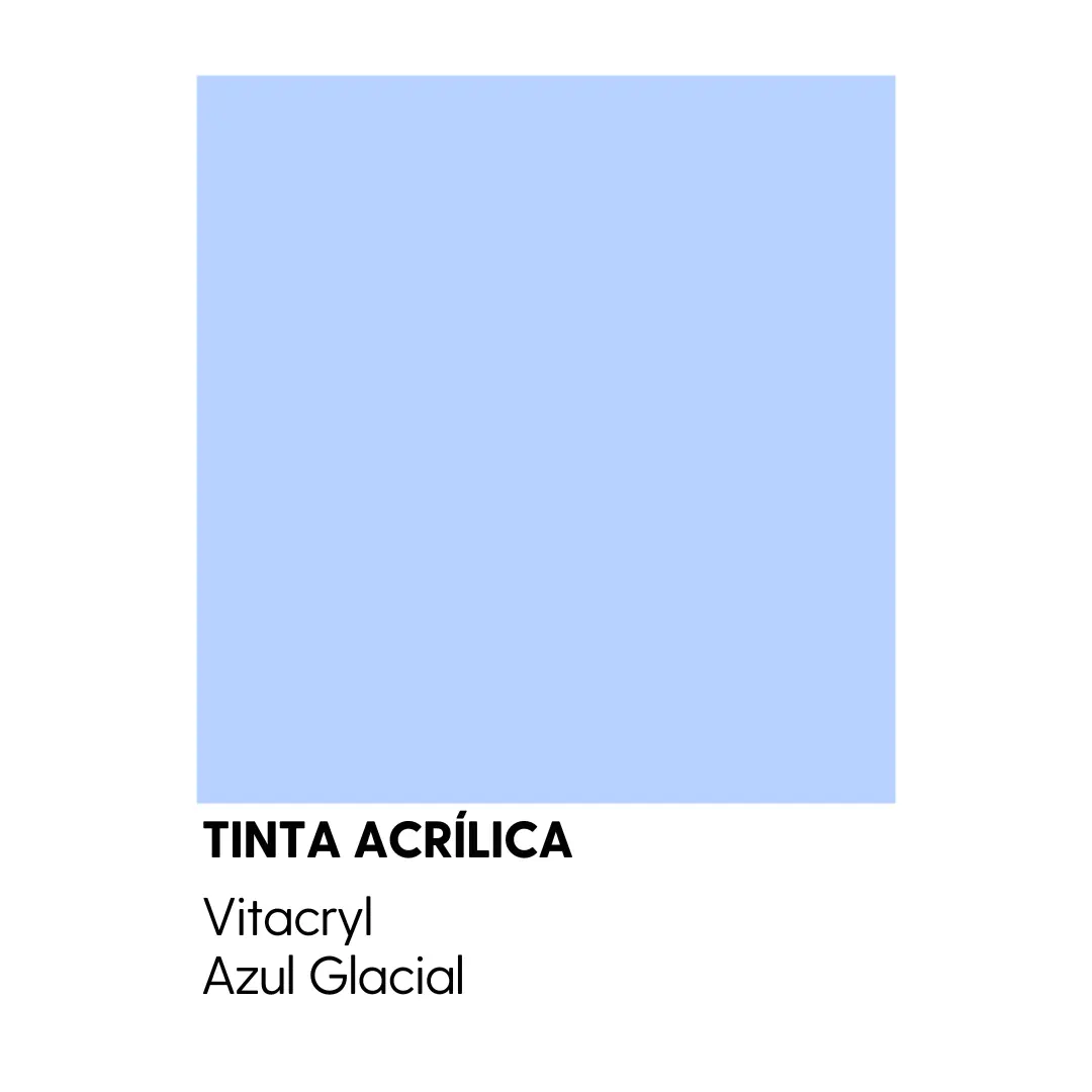 Tinta Emborrachada Acetinada Azuis - Azul Glacial - 3 6 Lts