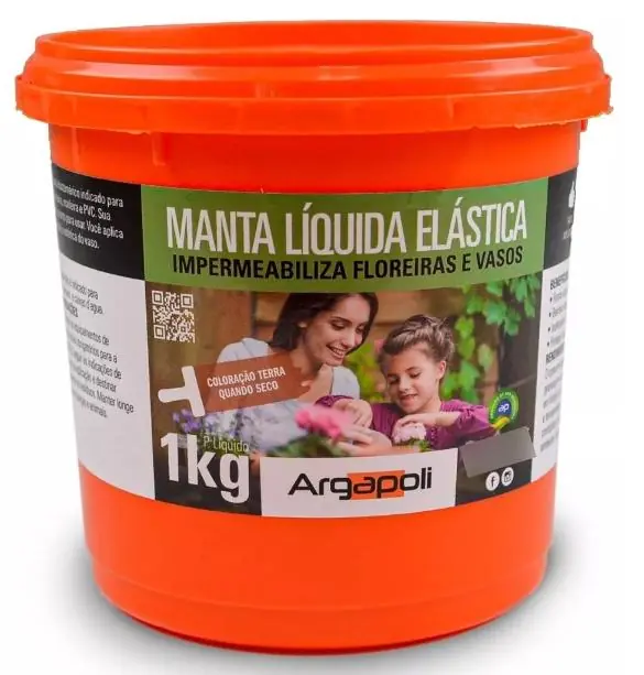Impermeabilizante Manta Líquida Floreiras E Vasos (1kg)