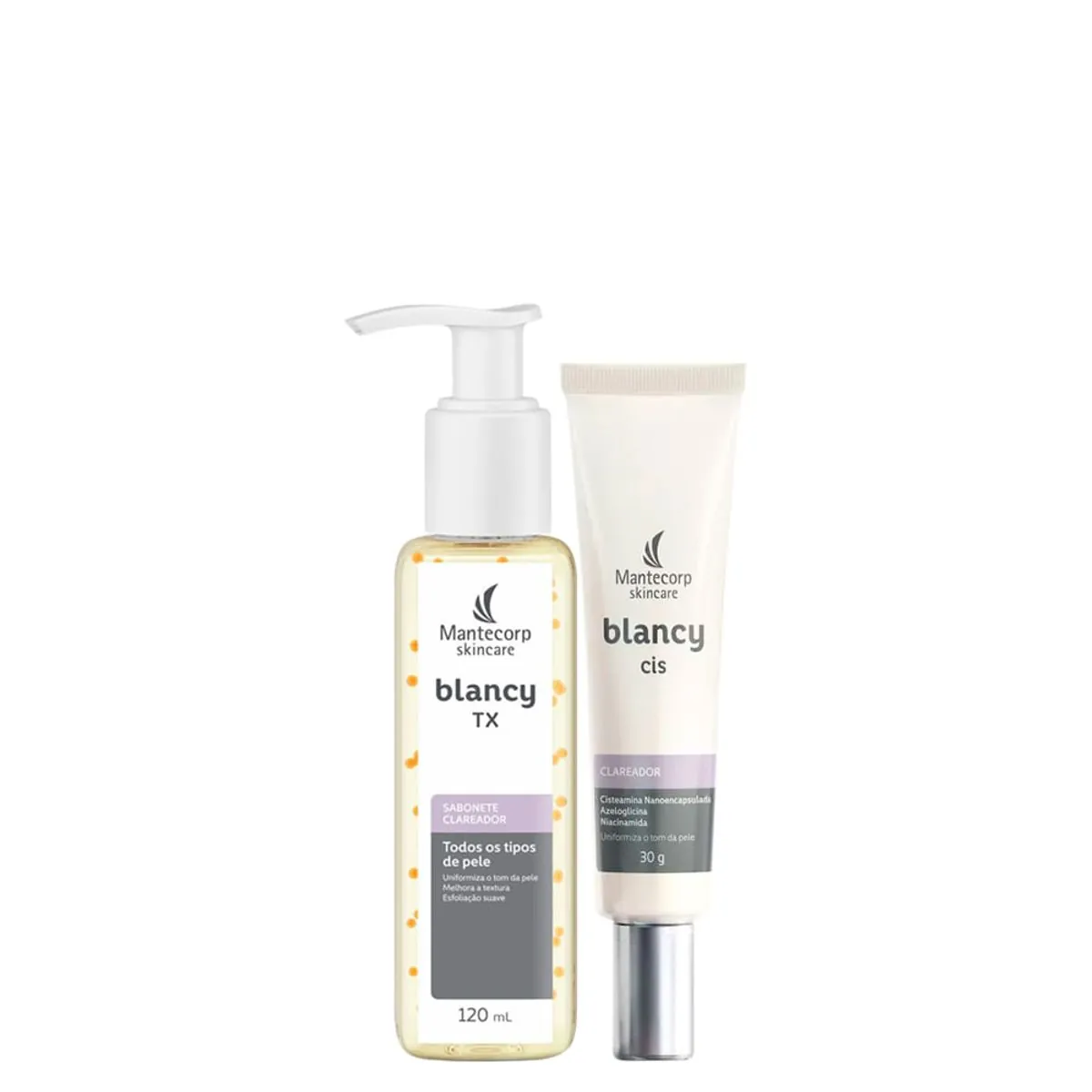 Kit Mantecorp Blancy Tx Sabonete Facial 120ml + Creme Clareador Facial 30g