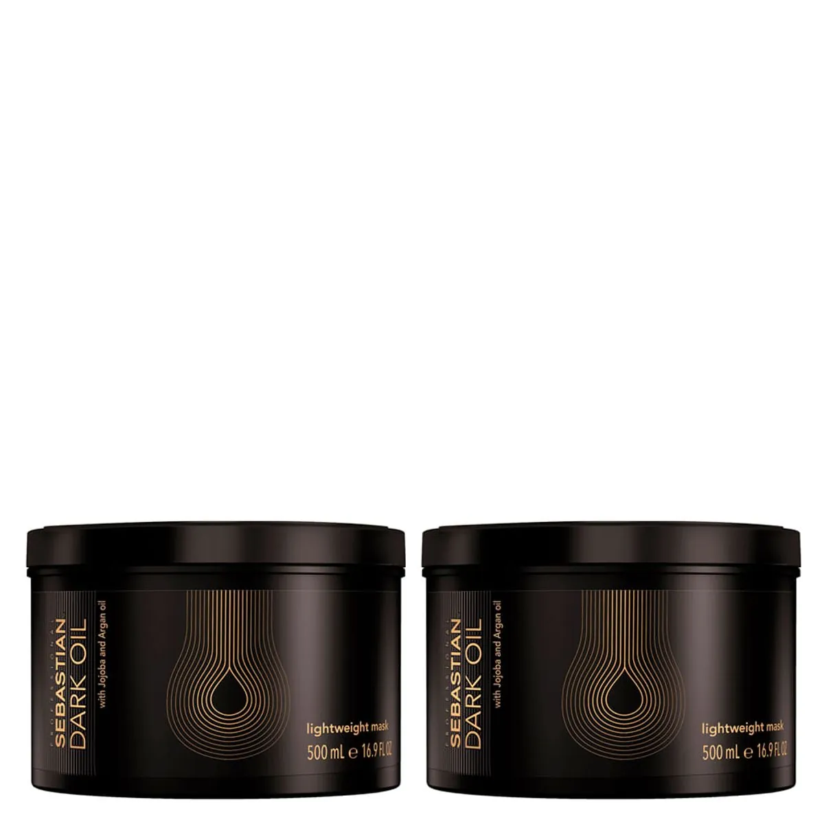 Kit Sebastian Professional Dark Oil Máscara de Brilho 500ml - 2 Unidades