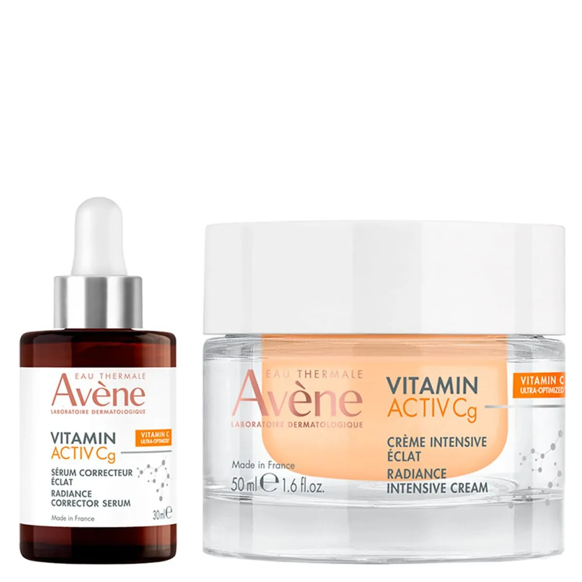 Kit Facial Iluminador Avène Vitamin Active C - Sérum Facial 30 Ml + Creme Facial Iluminador Intensiv