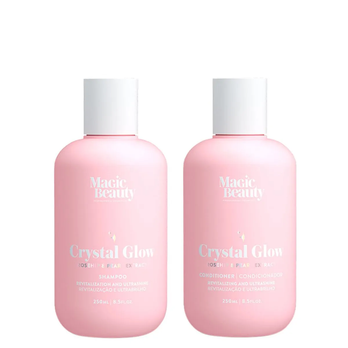 Kit Magic Beauty Crystal Glow - Shampoo 250ml + Condicionador 250ml