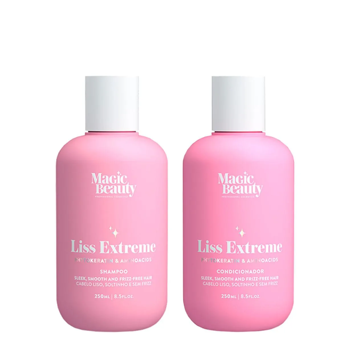Kit Magic Beauty Liss Extreme - Shampoo 250 ml + Condicionador 250 ml - Kit Magic Beauty Liss Extrem