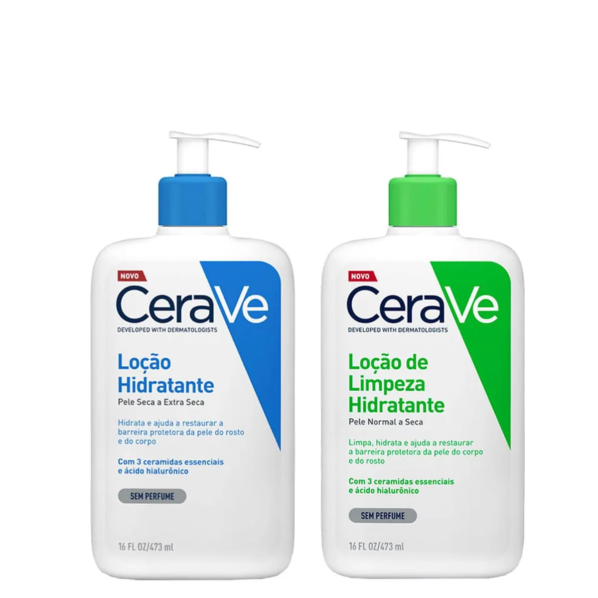 Kit Cerave Corporal - Loção De Limpeza 473 ml + Loção Hidratante Corporal 473 ml