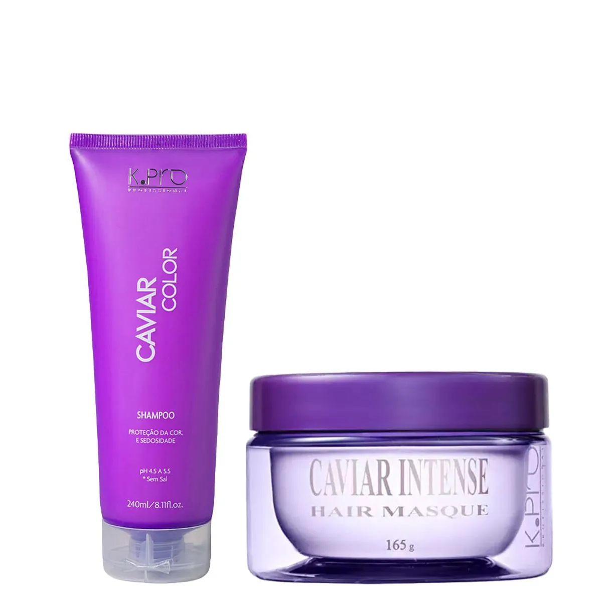 Kit K-Pro Profissional Caviar - Shampoo 240 ml + Máscara 165 g