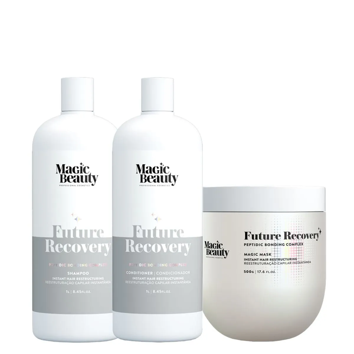 Kit Magic Beauty Future Recovery Shampoo 1000ml + Condicionador 1000ml + Máscara 500g
