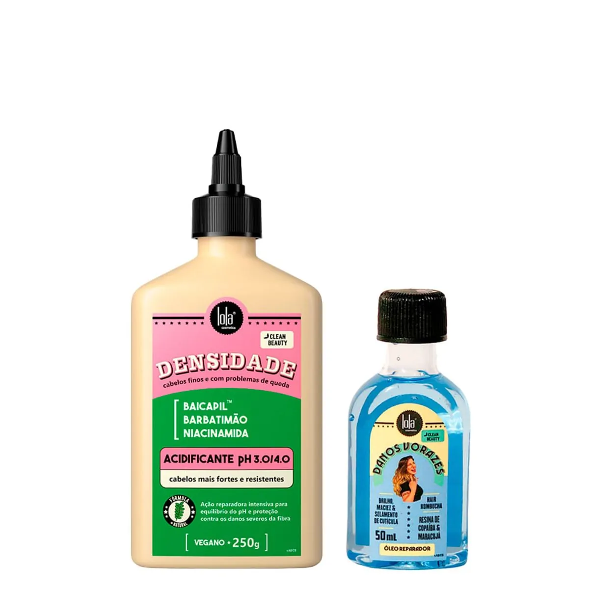 Kit Lola From Rio - Acidificante Densidade 250 g + Óleo Danos Vorazes 50 ml