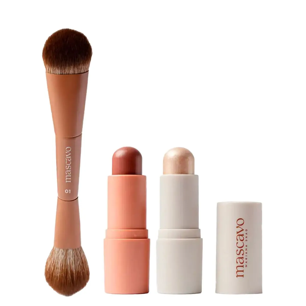 Kit de Maquiagem Mascavo Oak Glow & Go Trio