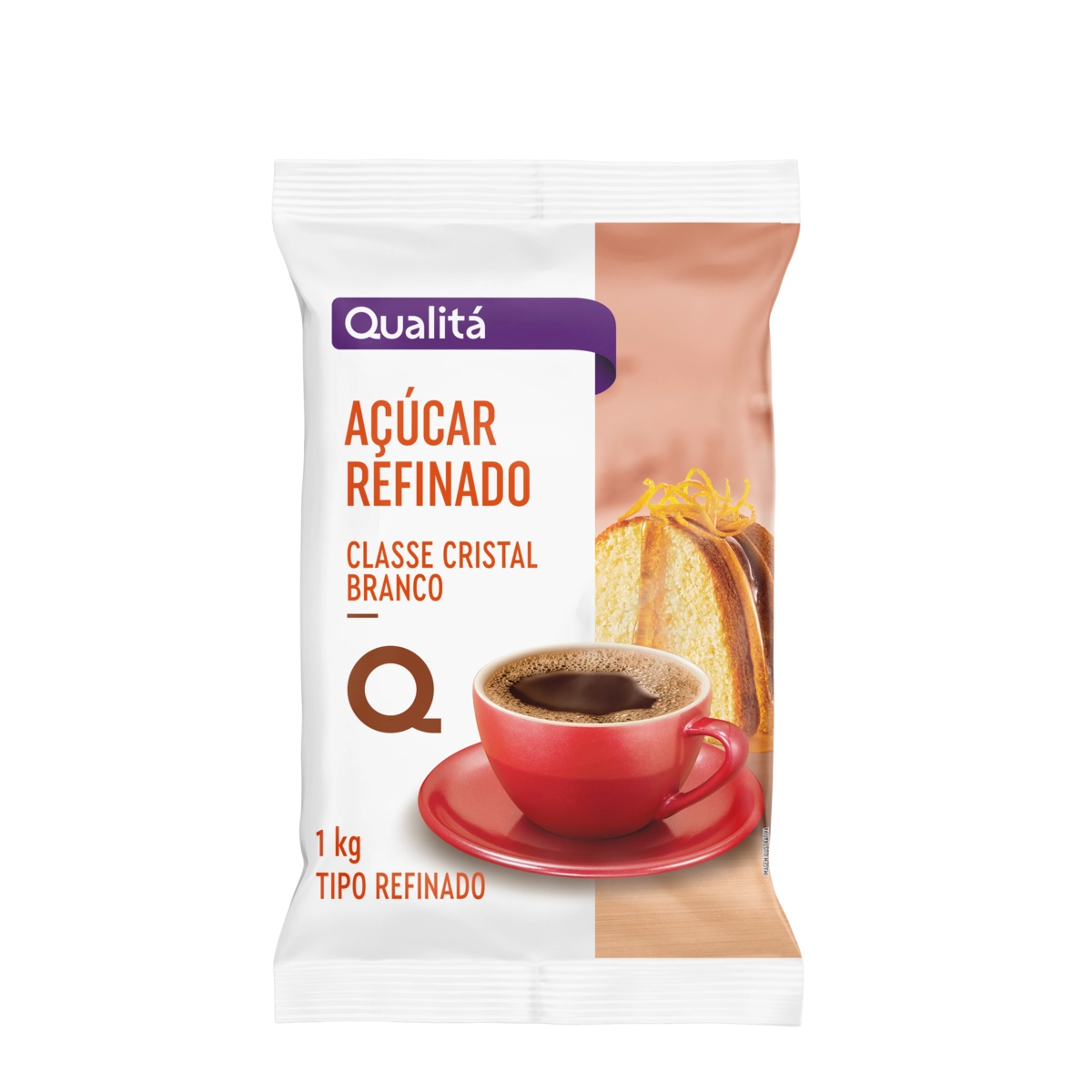Açúcar Refinado QUALITÁ Pacote 1Kg