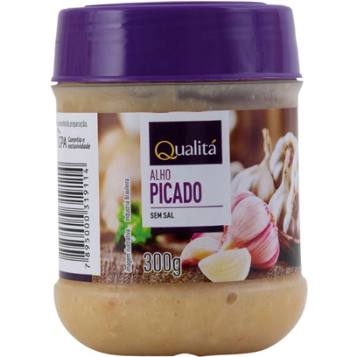 Alho Picado sem Sal QUALITÁ 300g