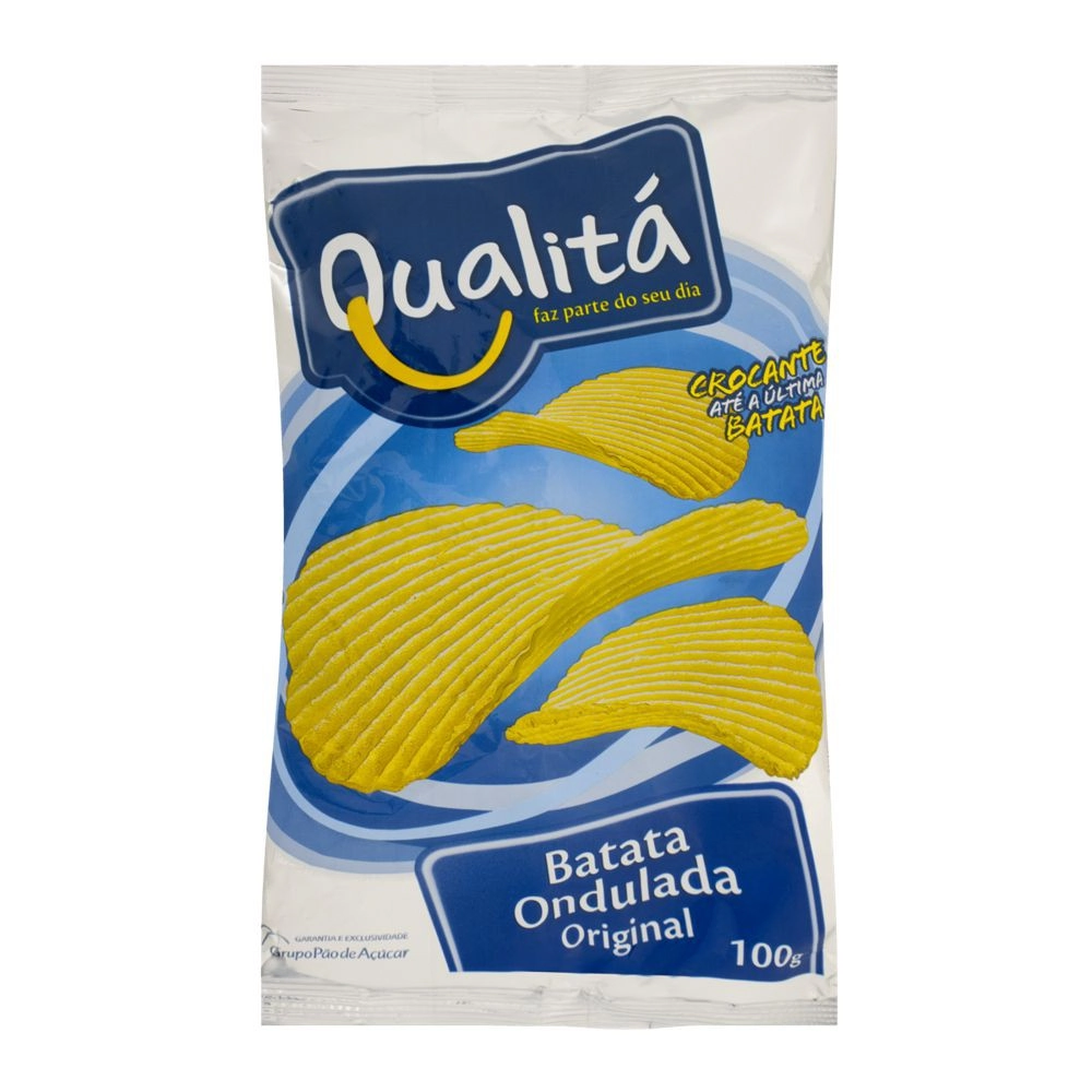 Batata Frita Ondulada Original Qualitá Pacote 100g