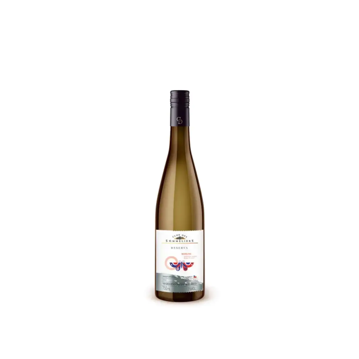 Vinho Chileno Branco Riesling Reserva CLUB DES SOMMELIERS Garrafa 750ml