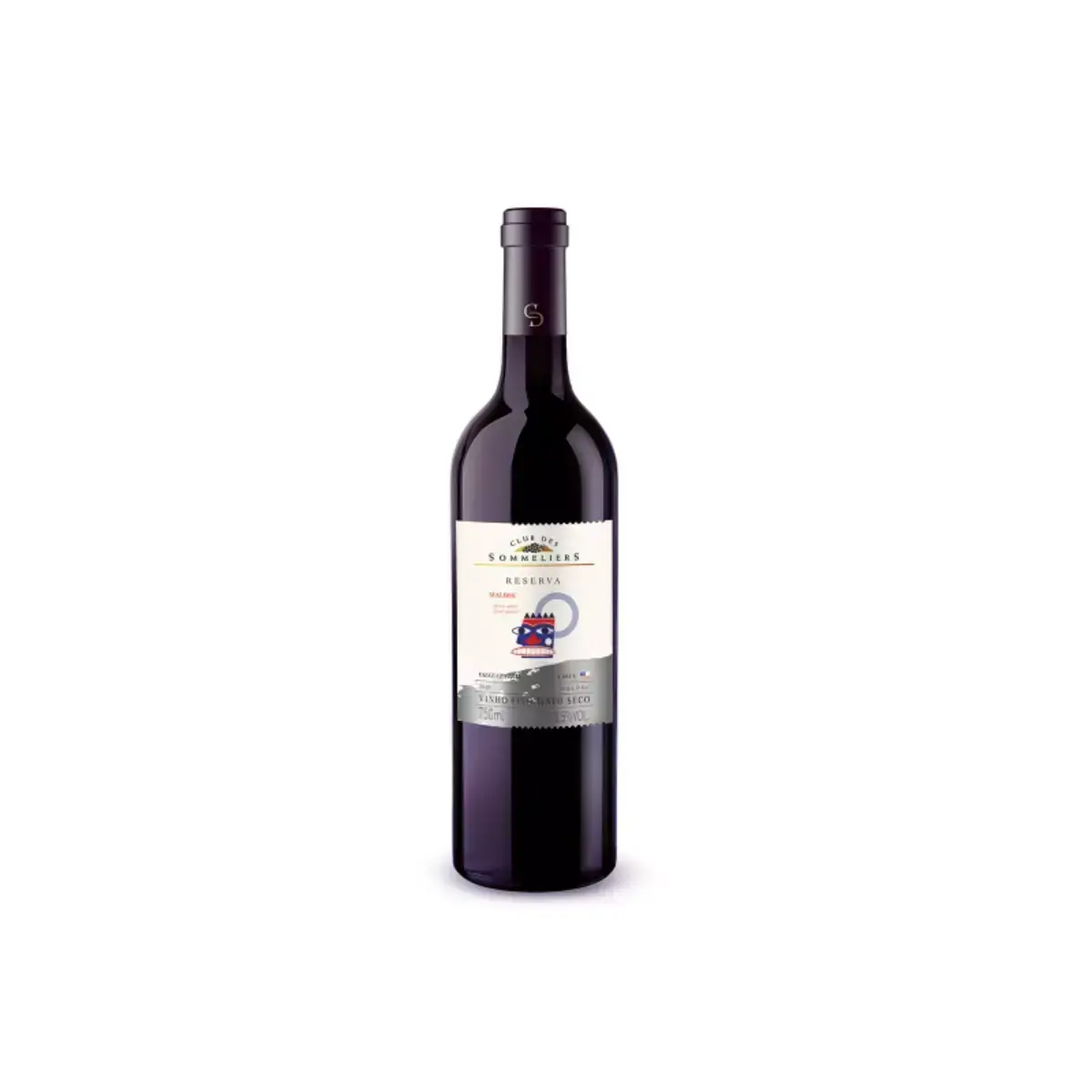 Vinho Chileno Tinto Malbec Reserva CLUB DES SOMMELIERS Garrafa 750ml