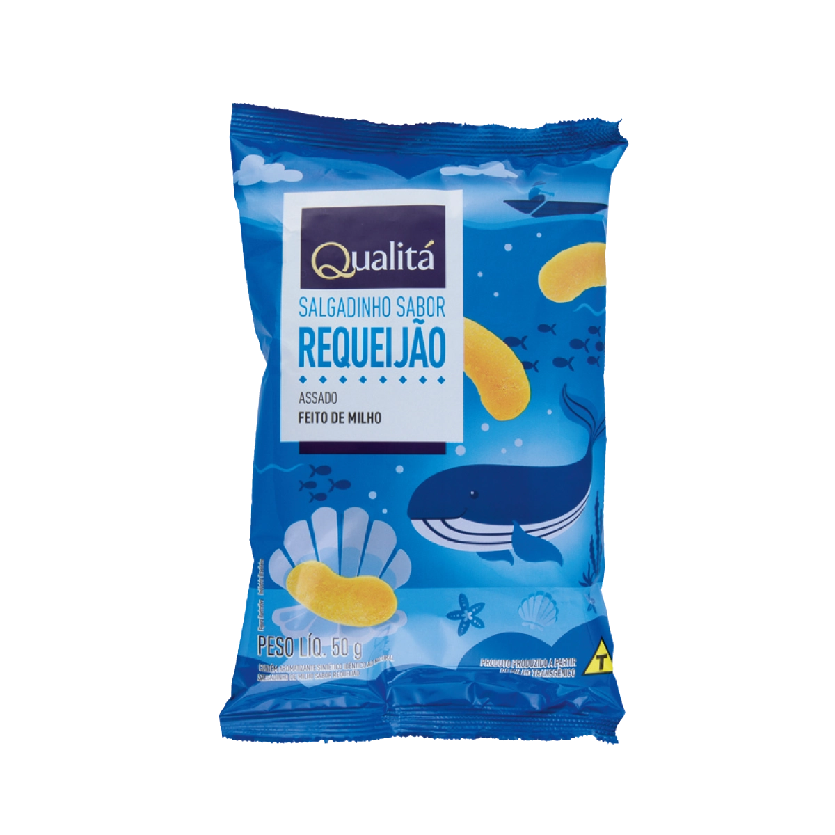 Salgadinho de Milho Sabor Requeijão Lua QUALITÁ 50g