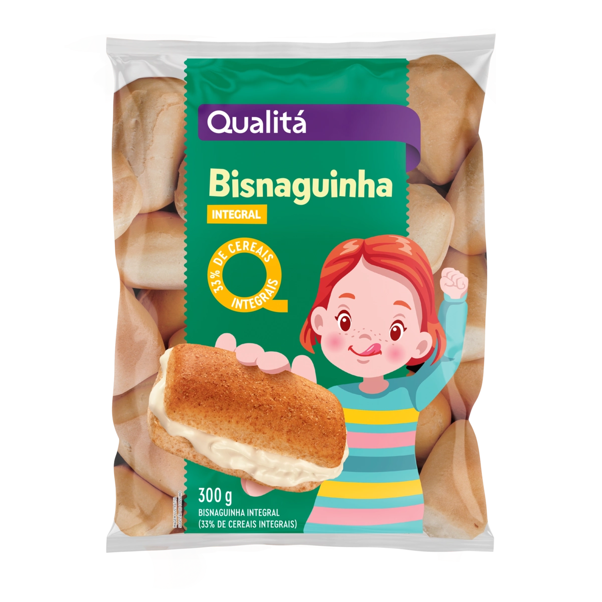 Bisnaguinha Integral QUALITÁ 300g