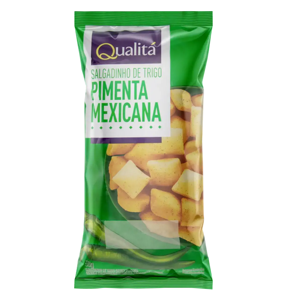 Salgadinho de Trigo Pimenta Mexicana Qualitá Pacote 50g