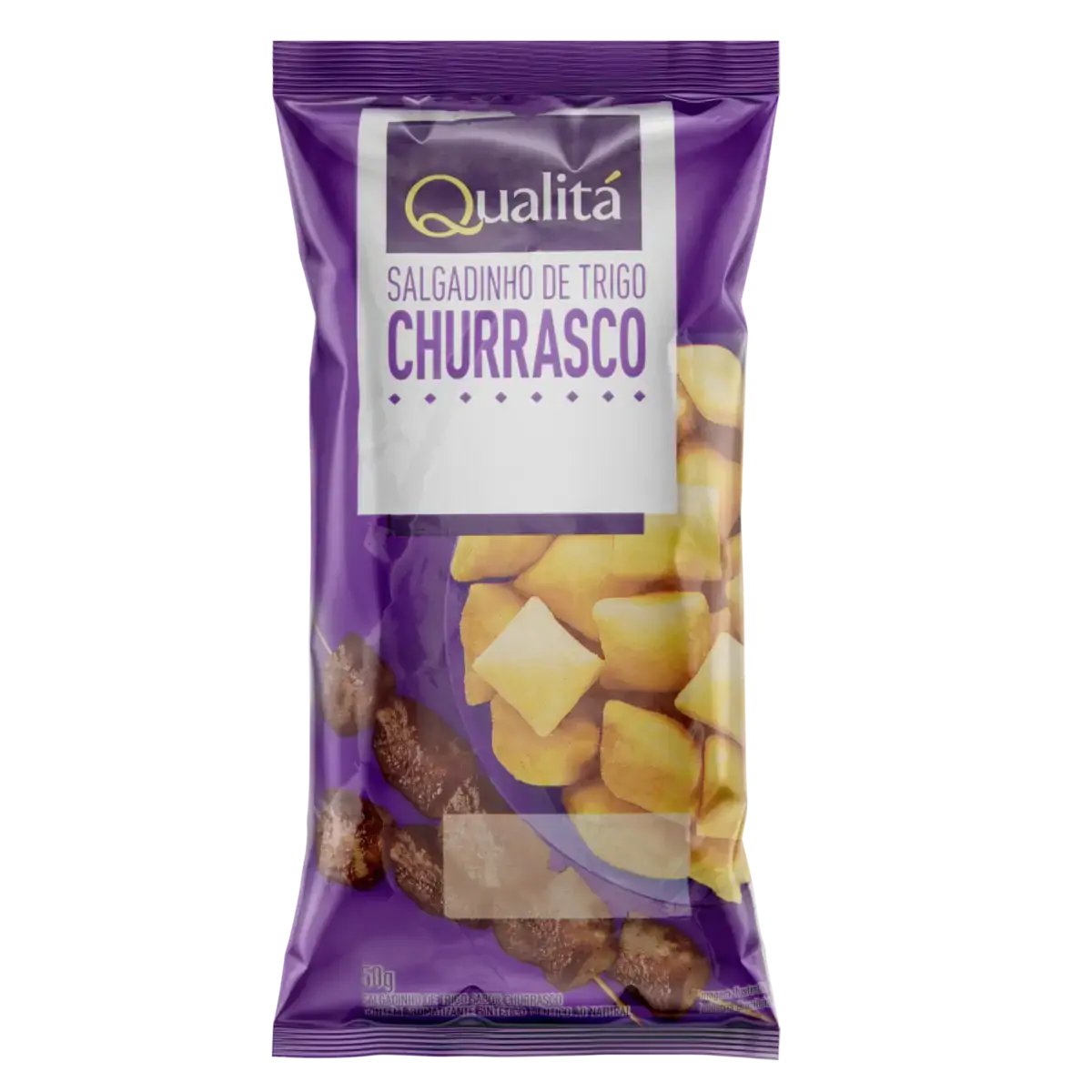 Salgadinho de Trigo Churrasco Qualitá Pacote 50g