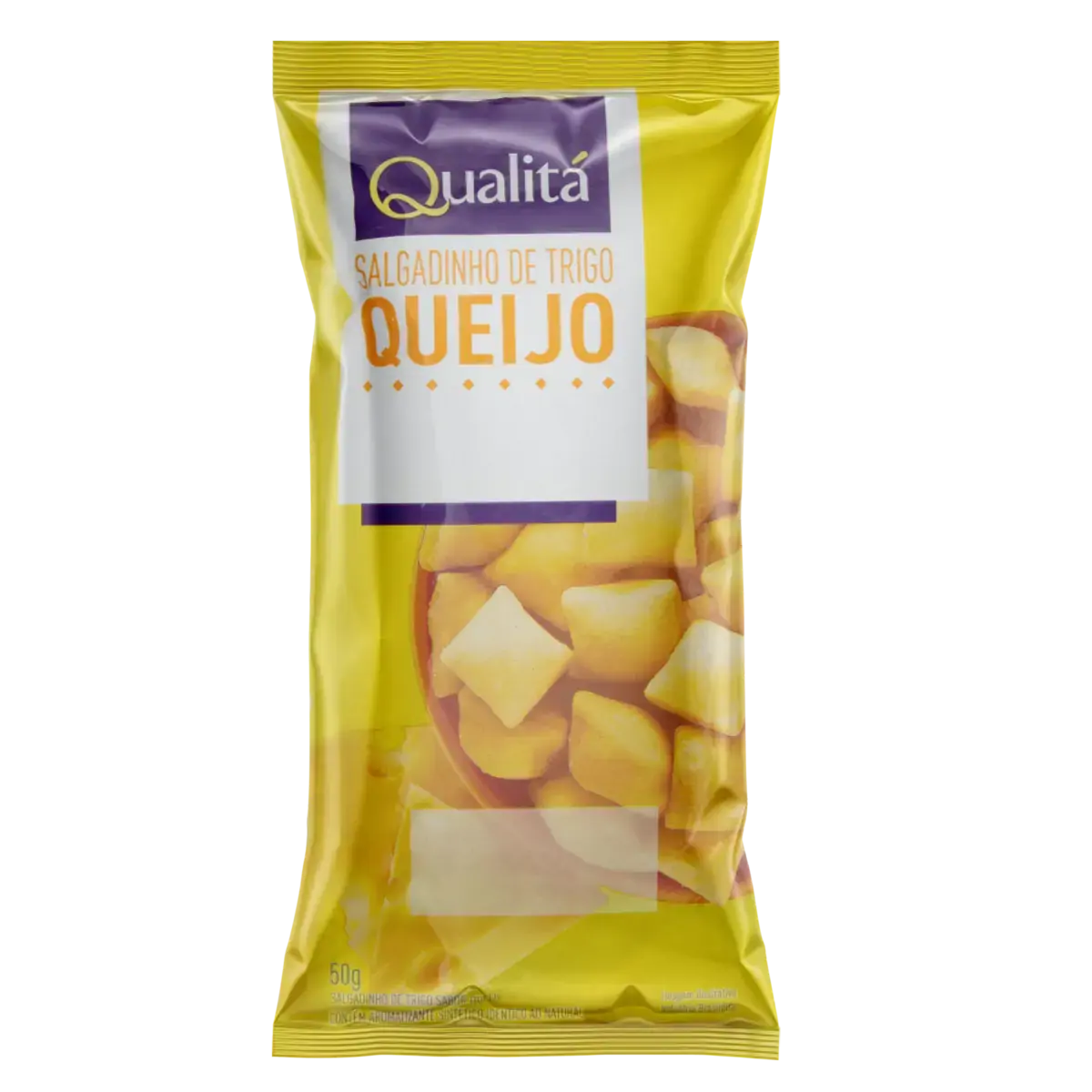 Salgadinho De Trigo QUALITÁ Sabor Queijo Pacote 50g