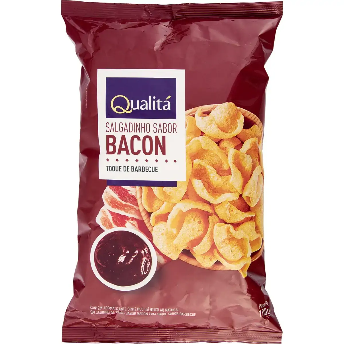 Salgadinho de Bacon com Barbecue Qualitá 100g