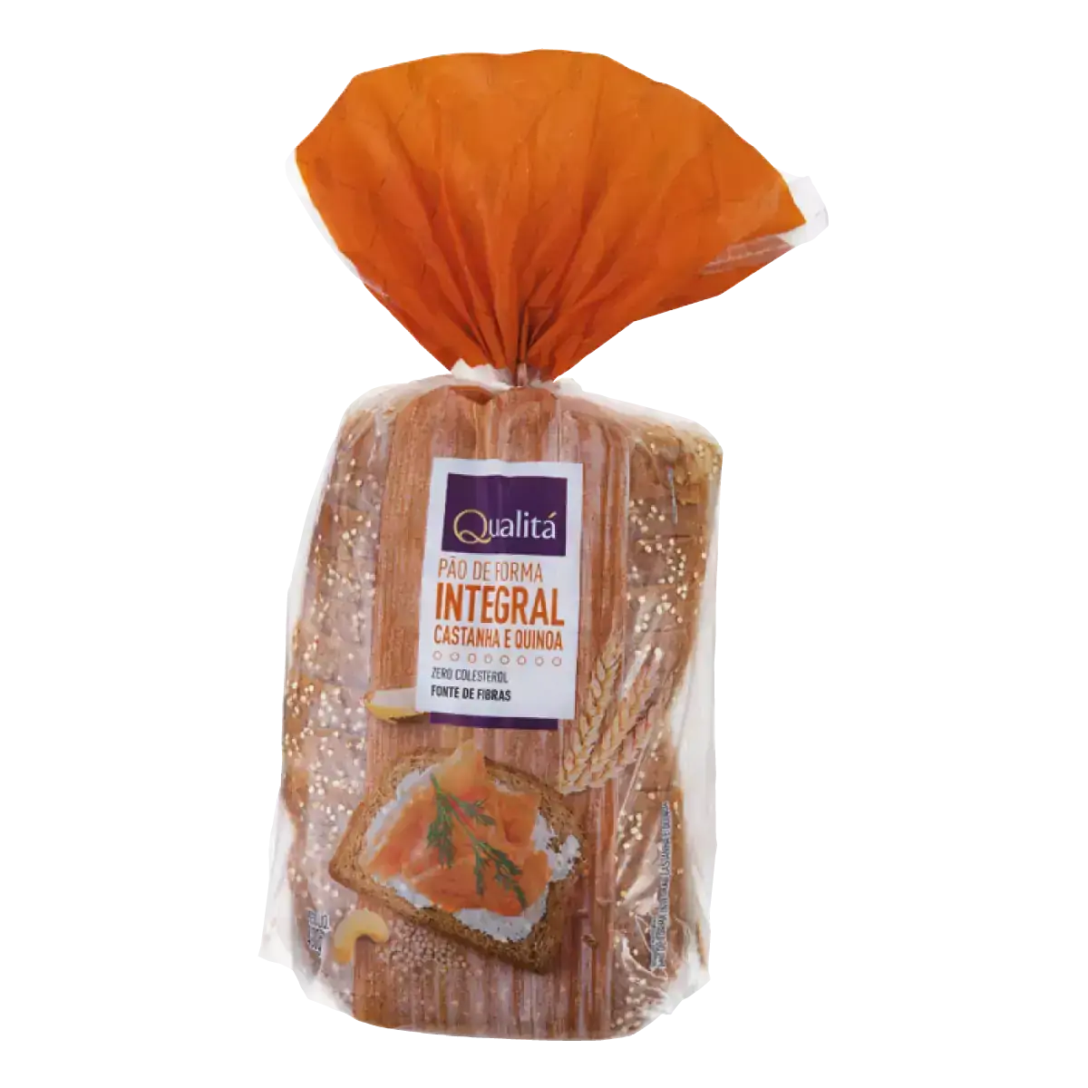Pão de Forma Integral com Castanha e Quinoa QUALITÁ 400g