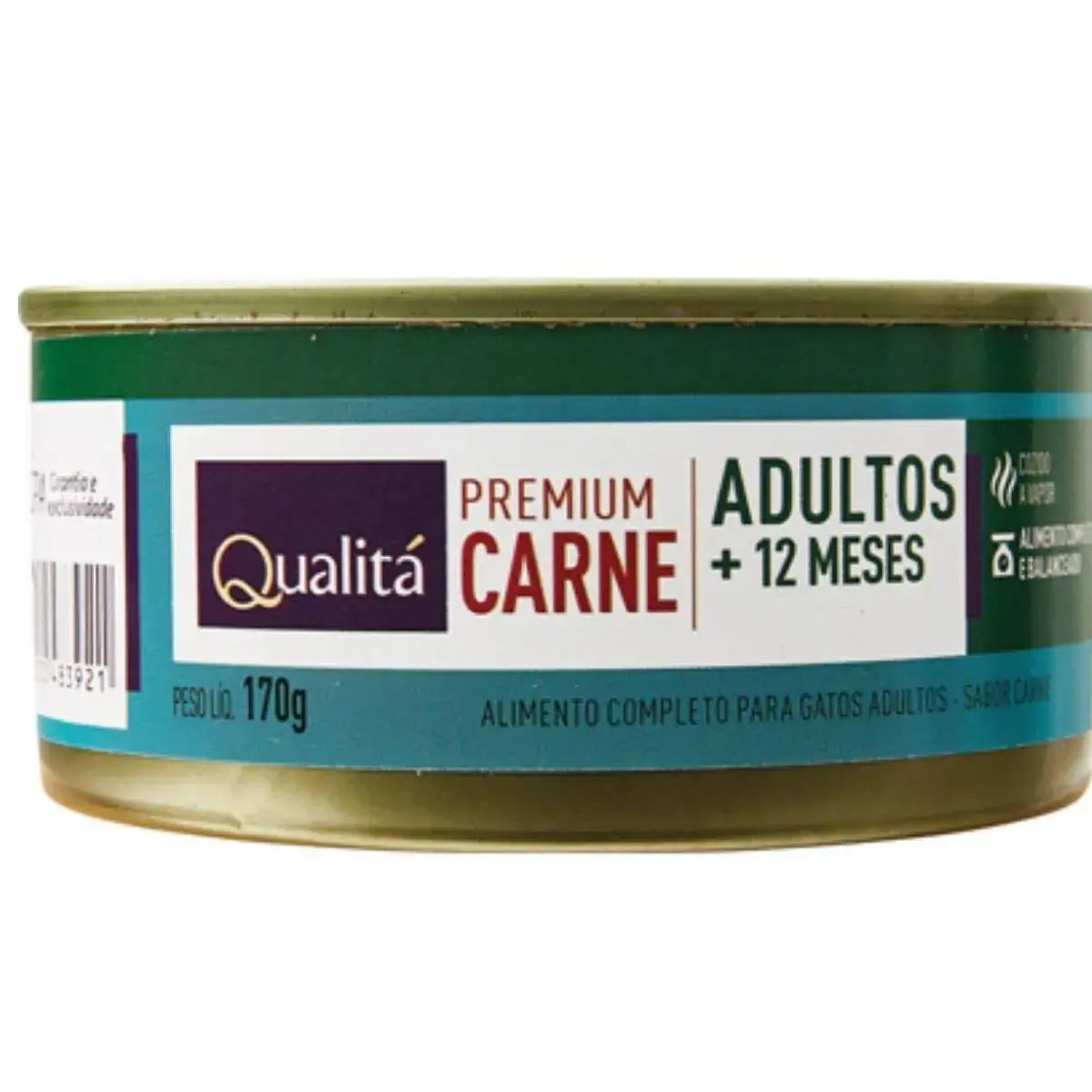 Ração para Gatos Adultos Sabor Carne QUALITÁ Lata 170g