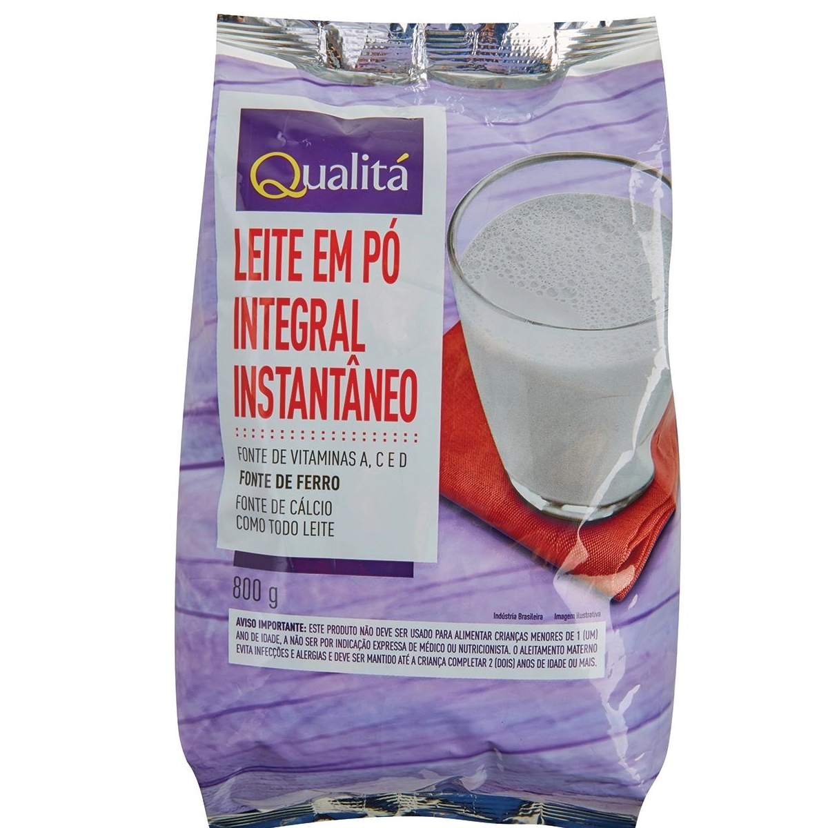 Leite em Pó Instantâneo QUALITÁ 800g