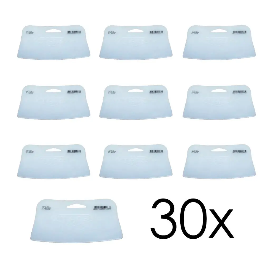 Kit 30 Aplicador Espátula Celuloide Silicone P/ Massa Tigre