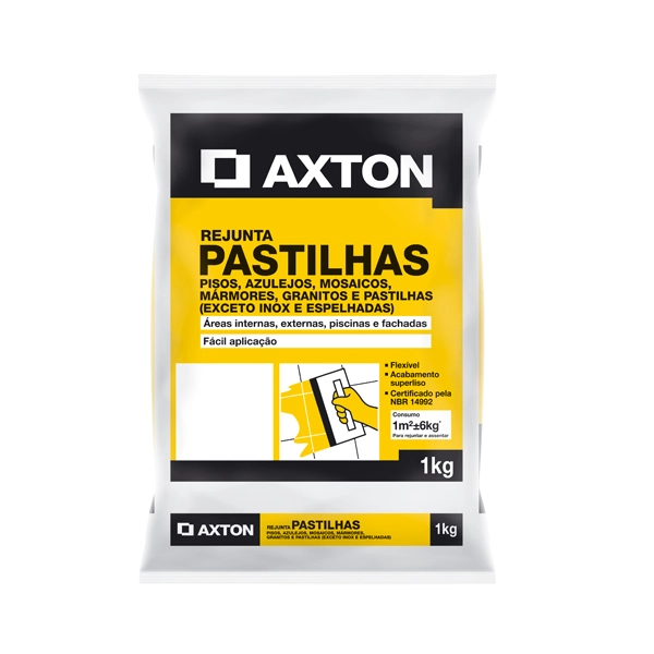 Rejunte Cimentício Cinza 1 Kg Axton