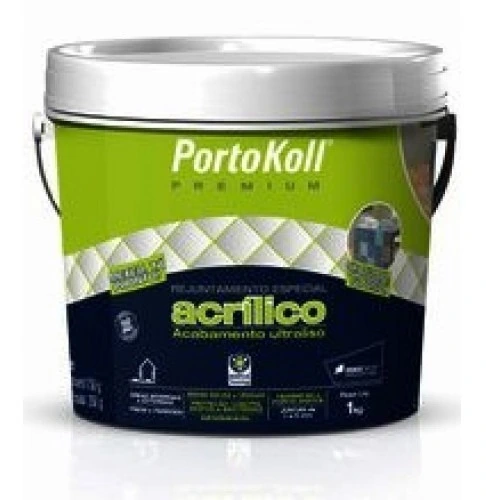 Rejunte Portokoll Cinza Sideral Acrílico Premium 1kg
