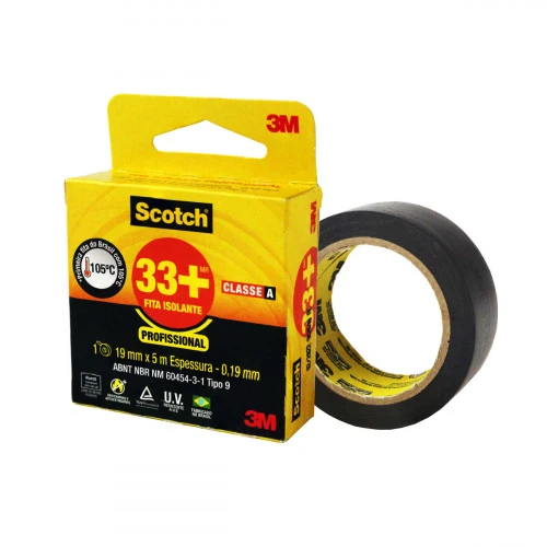 Fita Isolante 33+ Profissional 19mm X 5m - Scotch - 12092/1