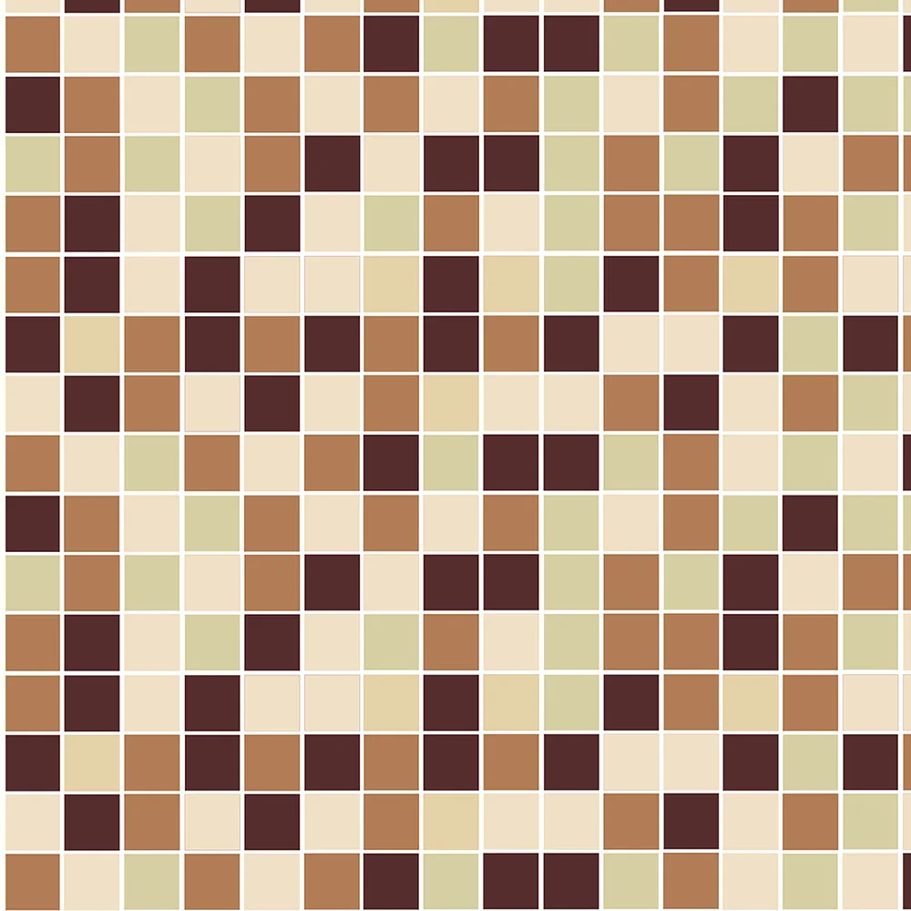 Adesivo Azulejo Pastilhas Bege Amarelo E Marrom Para Área Gourmet