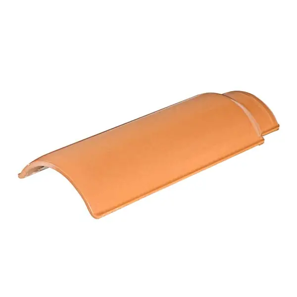 Cumeeira Cerâmica Plan Esmaltada Classic 17x42cm Brick Perkus