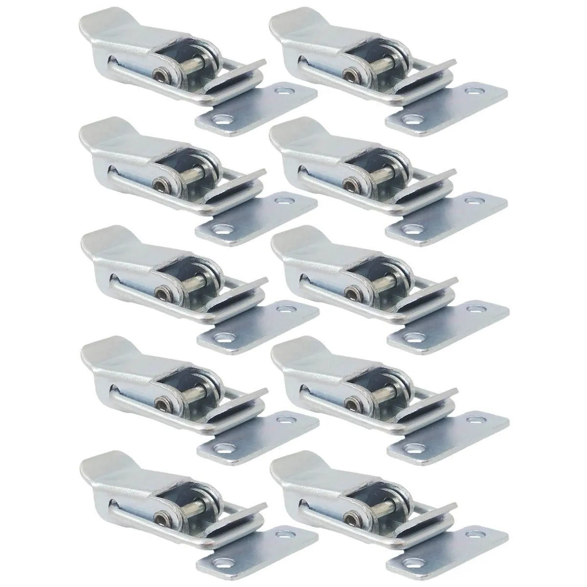Kit 10 Grampos Fecho Rápido Trava Pressão Fe/e8 Zincado