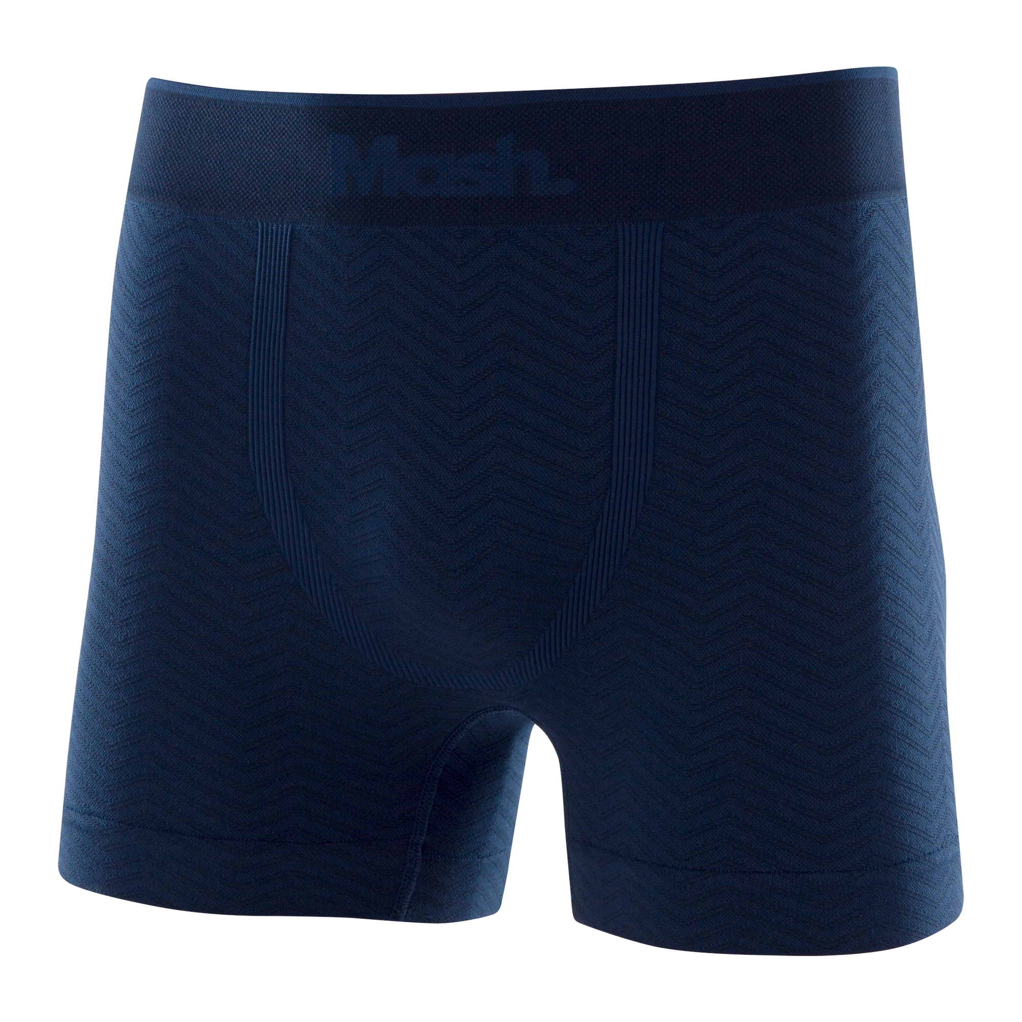Cueca Boxer Micr Sem Costura Chevron Azul Marinho P
