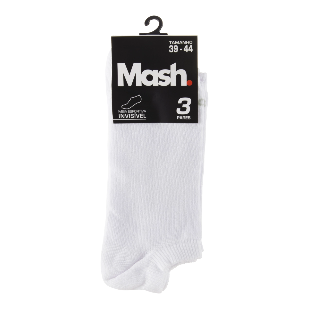 Meia Masculina Invisível Mash N 39 44 3 Pares
