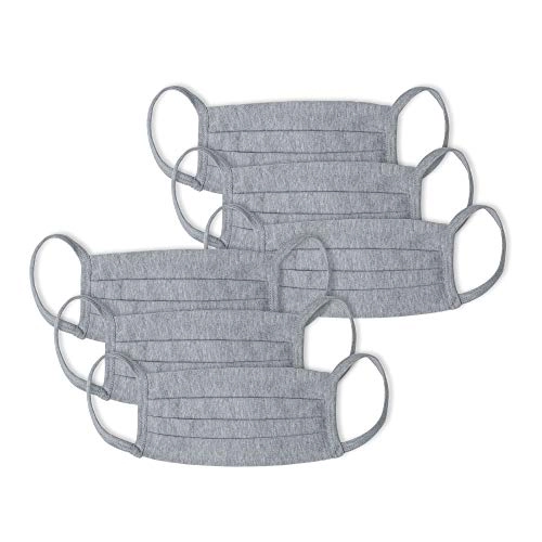 Faixa Mash Kit 6 Máscaras De Prot.algodão Masculino Cinza Mescla Claro único